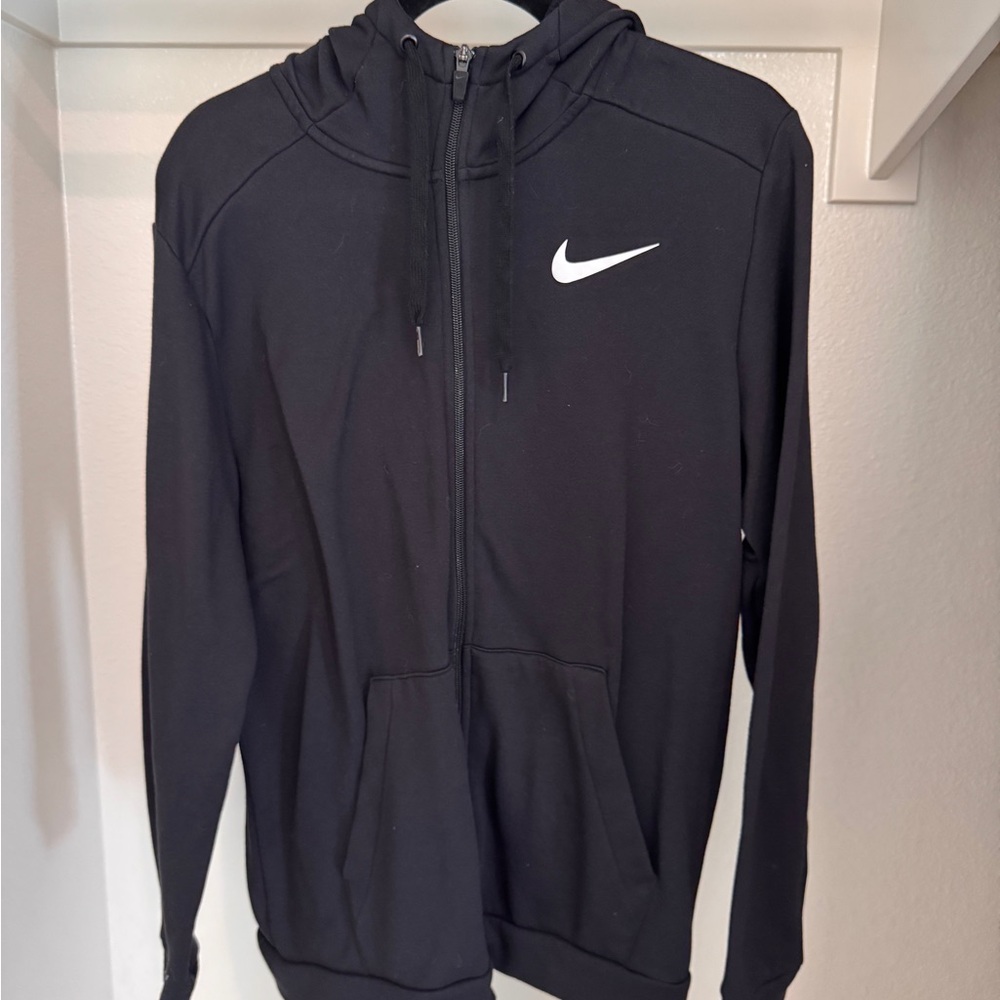 Nike Black Hoodie with White Logo